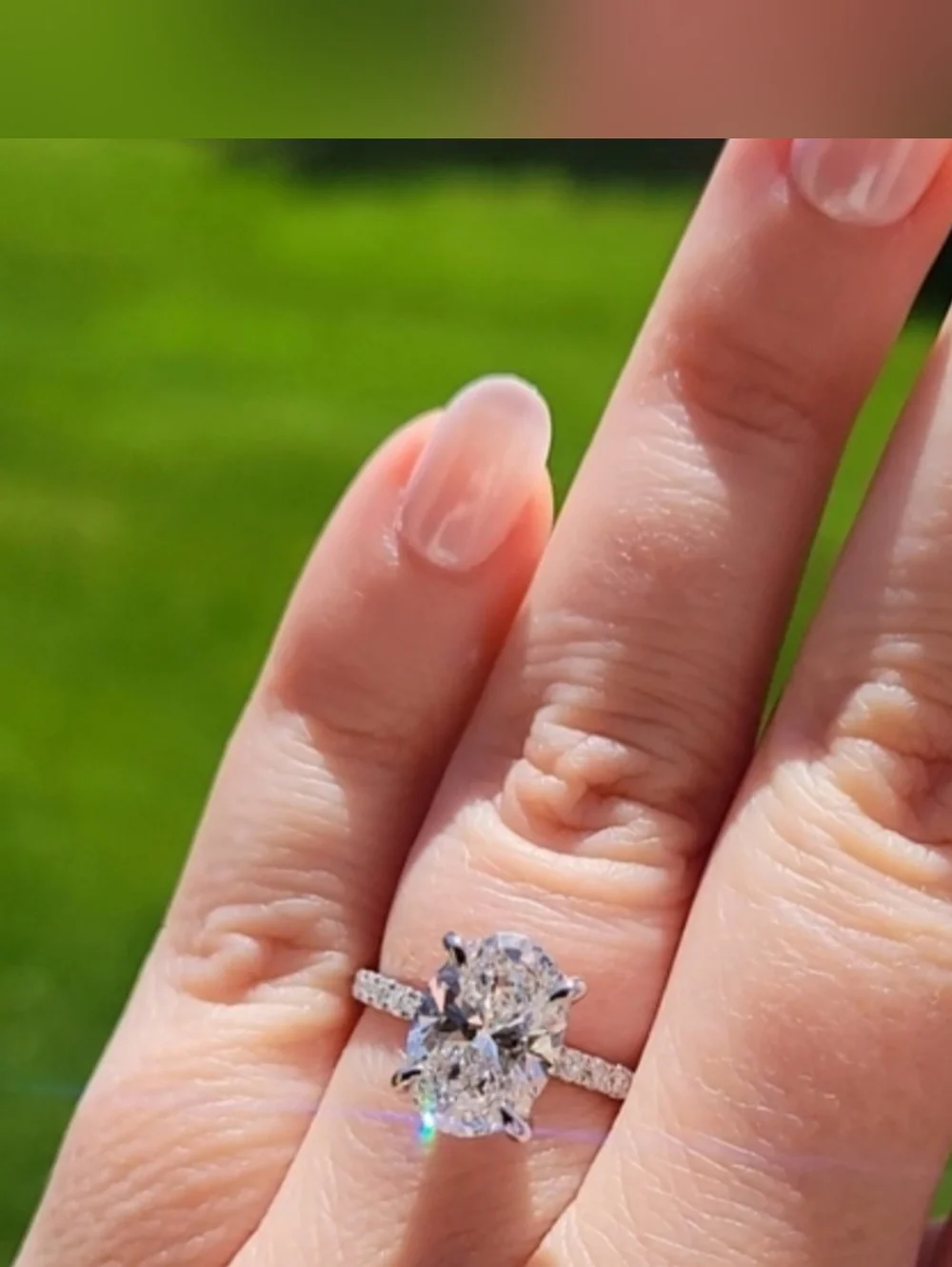 New 3ct Outstanding IGI Certified Lab Grown Diamond, 14k White Gold - Picture 9 of 12